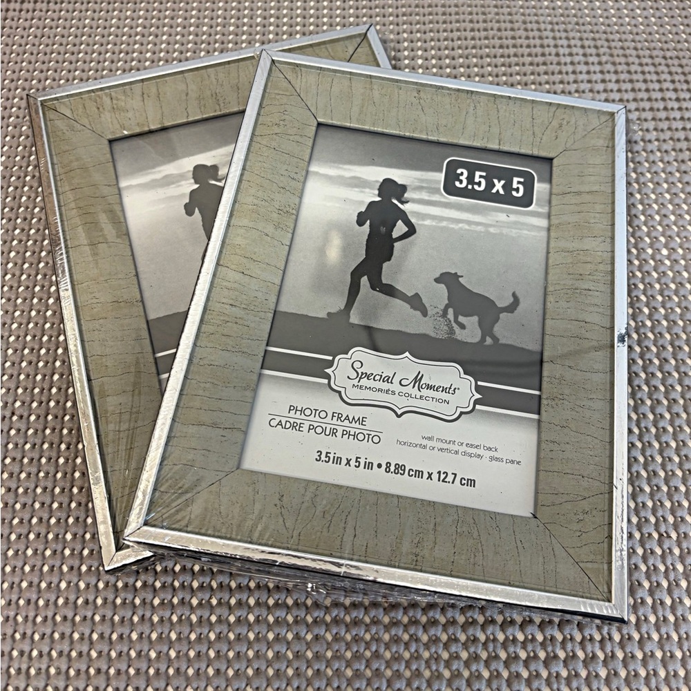 Special Moments Metallic Silver Photo Frame Duo